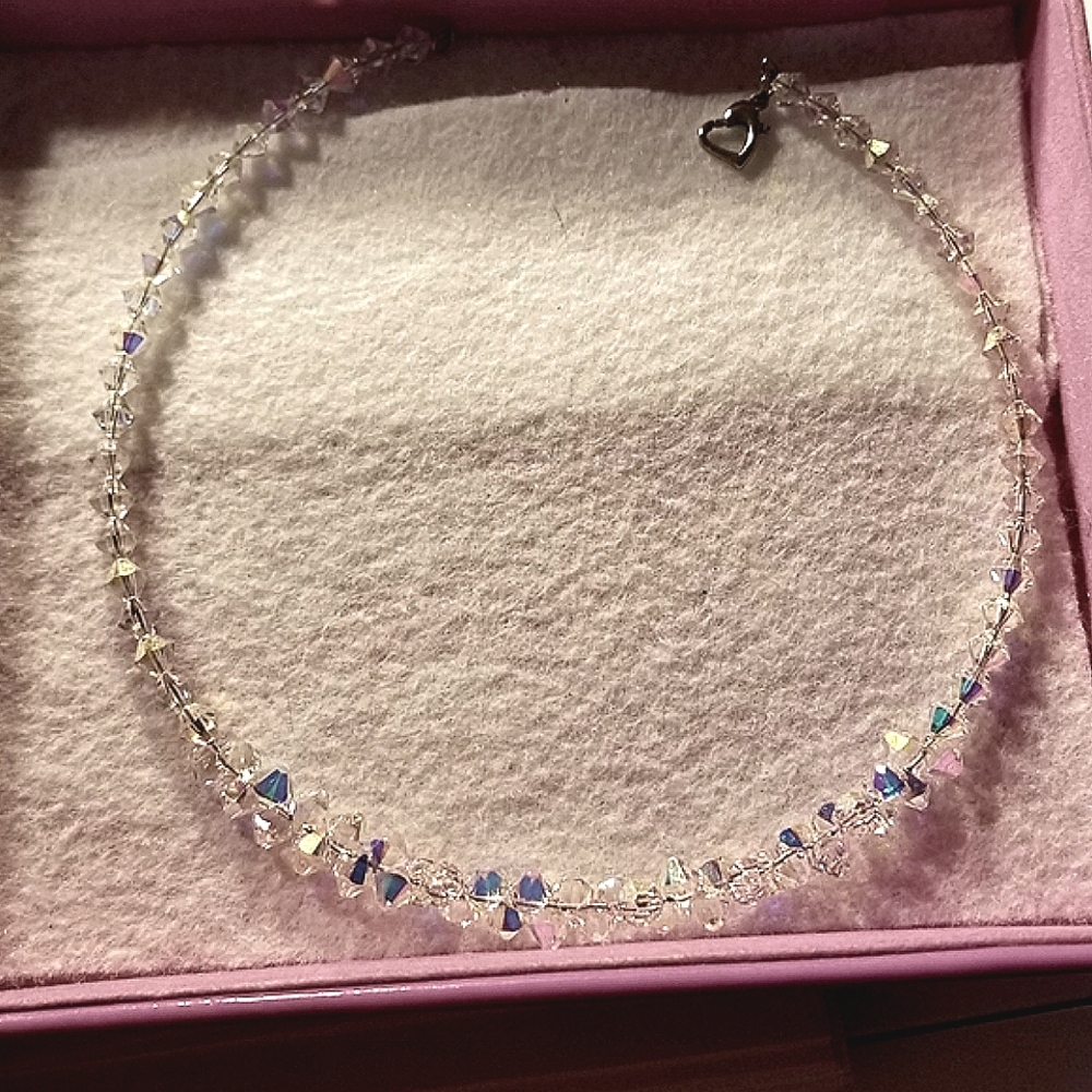 Swarovski Crystal Hand-Made Sexy Choker Heart Clasp - Picture 4 of 5